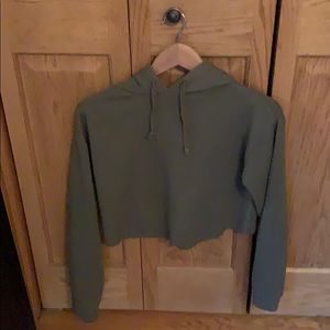 Topshop cropped hoodie